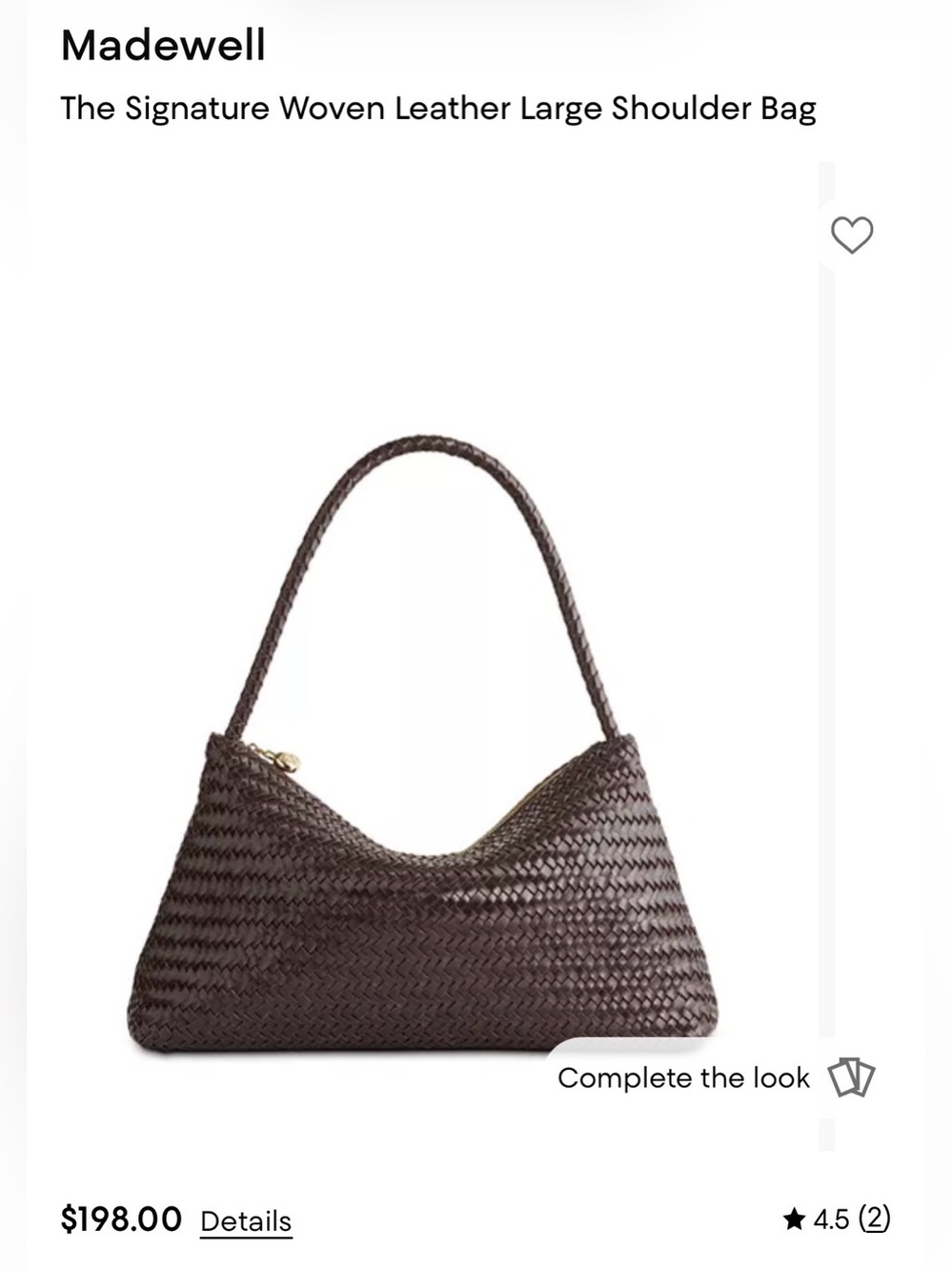 Madewell Woven Leather Shoulder Bag